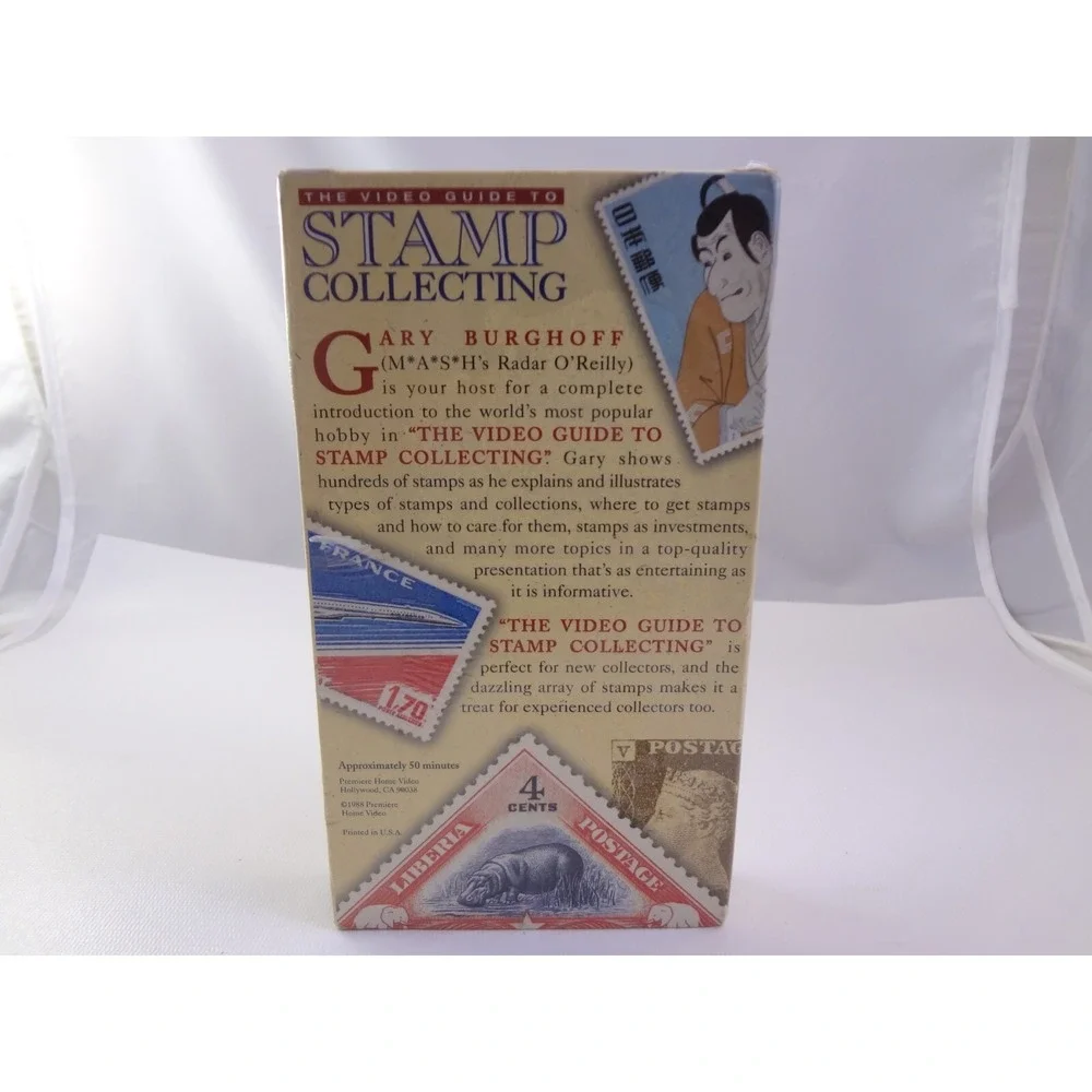 The Video Guide to Stamp Collecting 1988 VHS Premiere Home Video Gary Burghoff